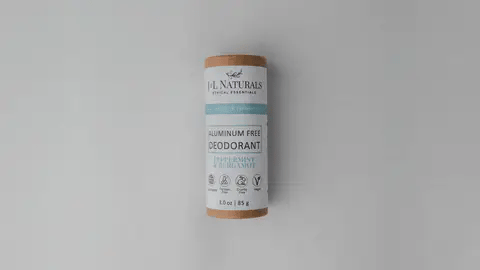 Desodorante Natural Sin Aluminio con Carbon Activado Extra Protección J&L NATURALS (3oz)