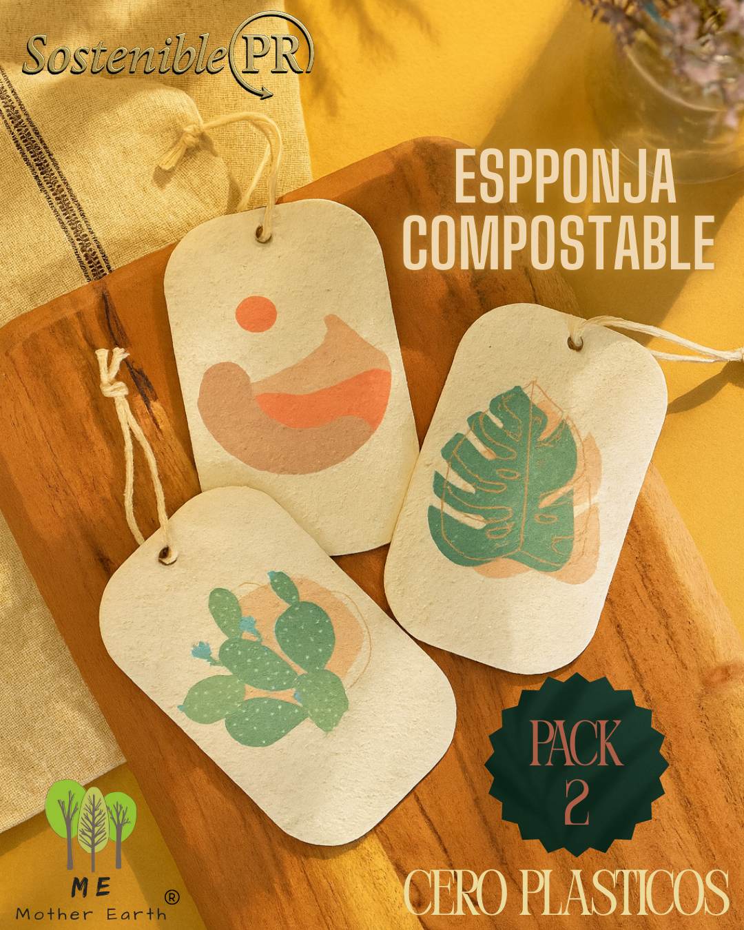 Esponjas para Fregar Compostables (Pack 2)