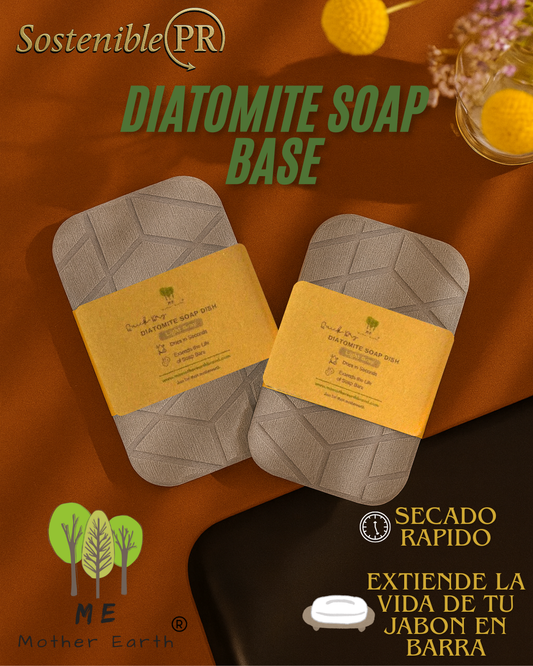 Jabonera de Arcilla de Diatomeas (Geometric Soap Dish)