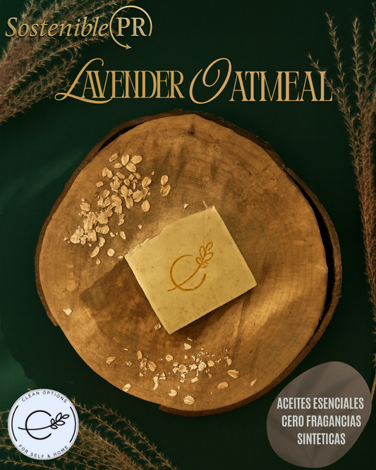 Jabón barra Lavanda y Avena (Lavender Oatmeal) (4.5/5oz)