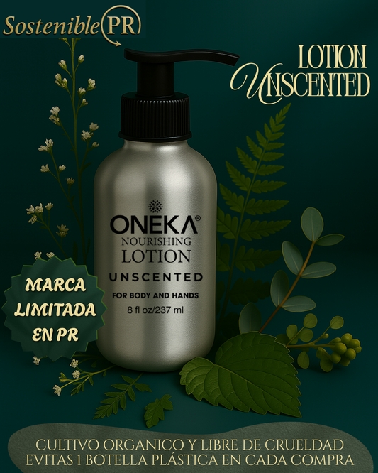 Oneka Body Lotion – Unscented (8oz Recyclable Bottle)